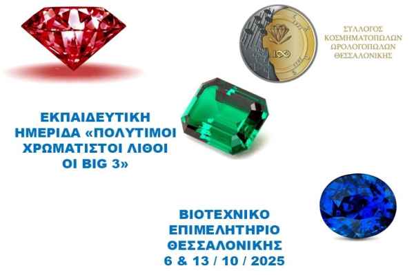 ΕΚΠΑΙΔΕΥΤΙΚΗ ΗΜΕΡΙΔΑ "ΧΡΩΜΑΤΙΣΤΟΙ ΠΟΛΥΤΙΜΟΙ ΛΙΘΟΙ-ΟΙ BIG 3
